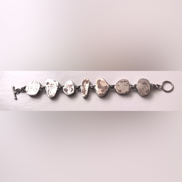 Vintage sterling silver and turquoise bracelet - Picture 5 of 6